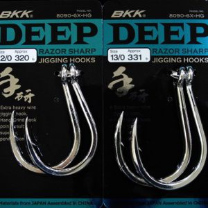 BKK Deep Razor Sharp Jigging Hooks 8090-6X-HG