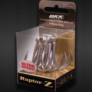 BKK Raptor Z Treble Hooks 6071-4X-HG