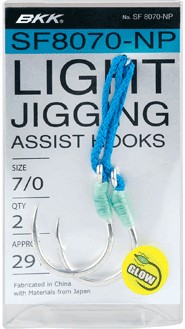 BKK Light Jigging Assist Hooks SF8070-NP